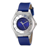  Shop Authentic Marc Jacobs Henry Skeleton Blue Dial Blue Leather Strap Watch for Women - MBM1337 - Luxxuri