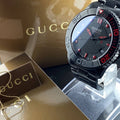  Shop Authentic Gucci G Timeless Sport Black Dial Black Steel Strap Watch For Men - YA126230 - Luxxuri