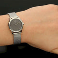  Shop Authentic Calvin Klein Minimal Grey Dial Silver Mesh Bracelet Watch for Women - K3M2312X - Luxxuri