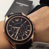  Shop Authentic Emporio Armani Sigma Chronograph Black Dial Black SIlicon Strap Watch For Men - AR6066 - Luxxuri