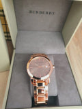  Shop Authentic Burberry The City Rose Gold Dial Rose Gold Steel Strap Watch for Women - BU9034 - Luxxuri