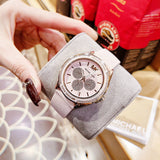  Shop Authentic Michael Kors Quartz Pink Dial Pink Silicone Strap Watch For Women - MK6946 - Luxxuri