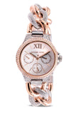  Shop Authentic Michael Kors Camille Pavé Chronograph Silver Dial Two Tone Steel Strap Watch for Women - MK6843 - Luxxuri