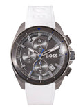  Shop Authentic Hugo Boss Volane Grey Dial White SIlicone Strap Watch for Men - 1513948 - Luxxuri