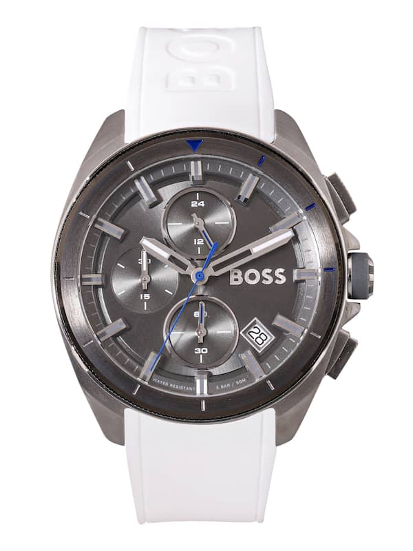  Shop Authentic Hugo Boss Volane Grey Dial White SIlicone Strap Watch for Men - 1513948 - Luxxuri