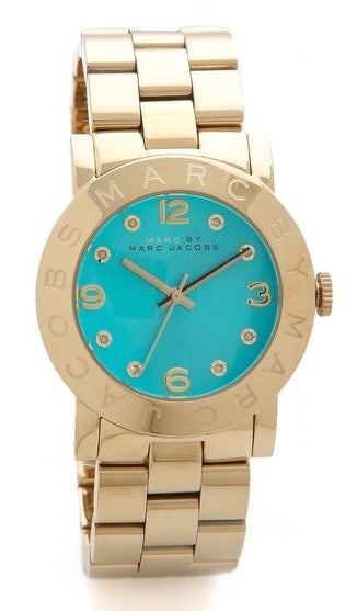  Shop Authentic Marc Jacobs Amy Green Dial Gold Steel Strap Watch for Women - MBM8624 - Luxxuri