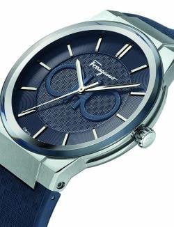  Shop Authentic Salvatore Ferragamo Sapphire Blue Dial Blue Rubber Strap Watch for Men - SFHP00120 - Luxxuri