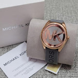  Shop Authentic Michael Kors Janelle Three Hand Grey Dial Grey Rubber Strap Watch For Women - MK7314 - Luxxuri