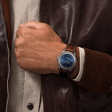  Shop Authentic Breitling Navitimer Automatic 38mm Blue Dial Brown Leather Strap Mens Watch - A17325211C1P2 - Luxxuri