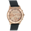  Shop Authentic Marc Jacobs Blade Chronograph Rose Gold Dial Black Leather Strap Watch for Women - MBM1188 - Luxxuri