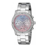  Shop Authentic Guess Confetti Multicolored Dial Silver Steel Strap Watch For Women - W0774L1 - Luxxuri