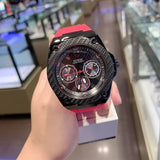  Shop Authentic Guess Legacy Black Dial Red Silicone Strap Watch for Men - W1049G6 - Luxxuri