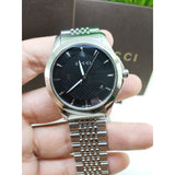  Shop Authentic Gucci G Timeless Black Dial Silver Steel Strap Watch For Men - YA126402 - Luxxuri