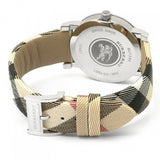  Shop Authentic Burberry The City Nova Silver Dial White Leather Strap Watch for Women - BU9022 - Luxxuri