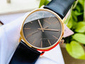  Shop Authentic Calvin Klein Posh Black Dial Black Leather Strap Watch for Men - K8Q316C3 - Luxxuri