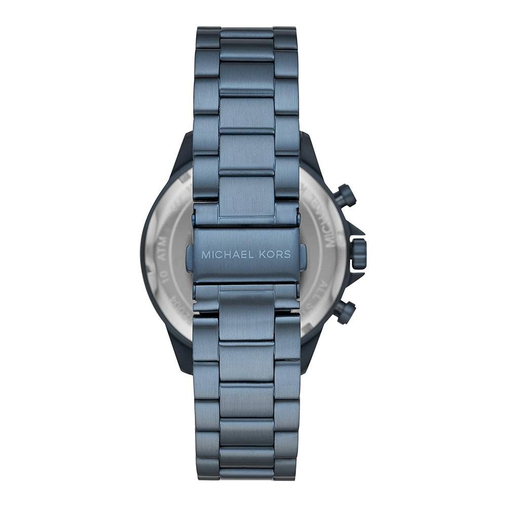  Shop Authentic Michael Kors Lexington Chronograph Blue Dial Blue Steel Strap Watch for Men - MK8480 - Luxxuri