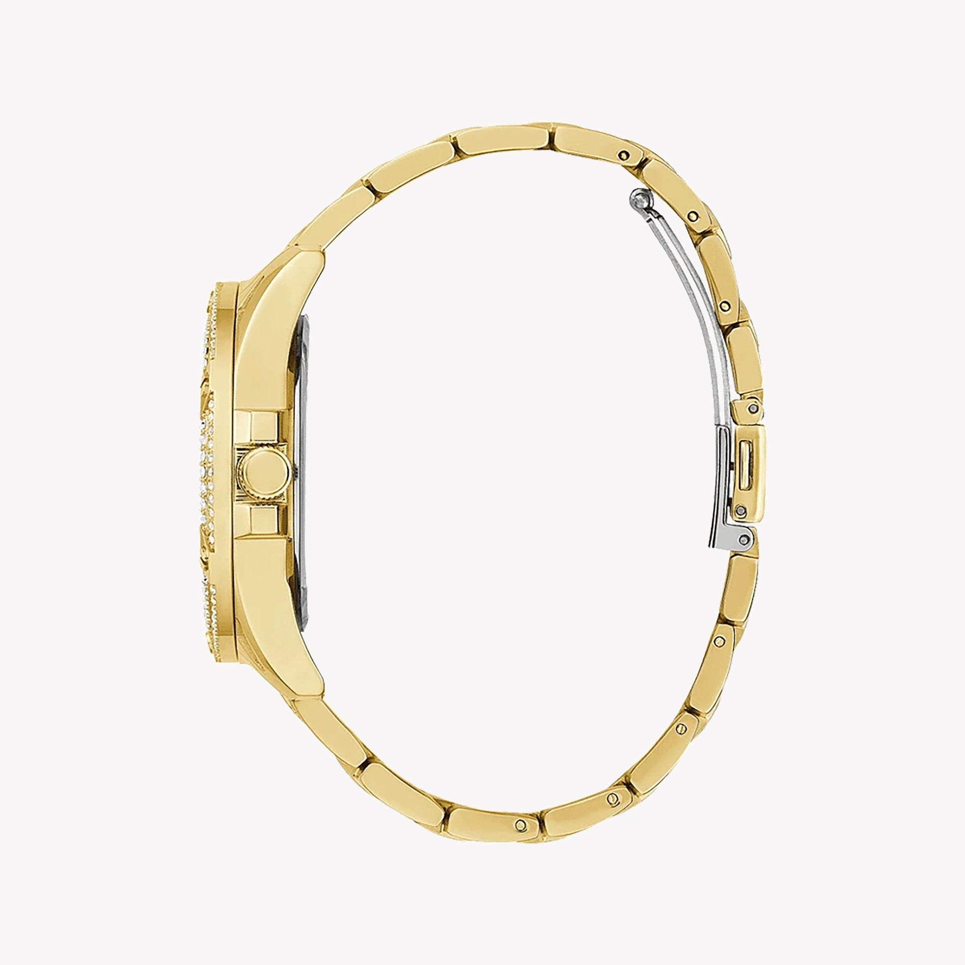  Shop Authentic Guess Sol Chronograph Gold Dial Gold Steel Strap Watch For Women - GW0483L2 - Luxxuri