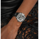  Shop Authentic Guess Duchess Crystals Silver Dial Black Silicon Strap Watch For Women - GW0619L1 - Luxxuri