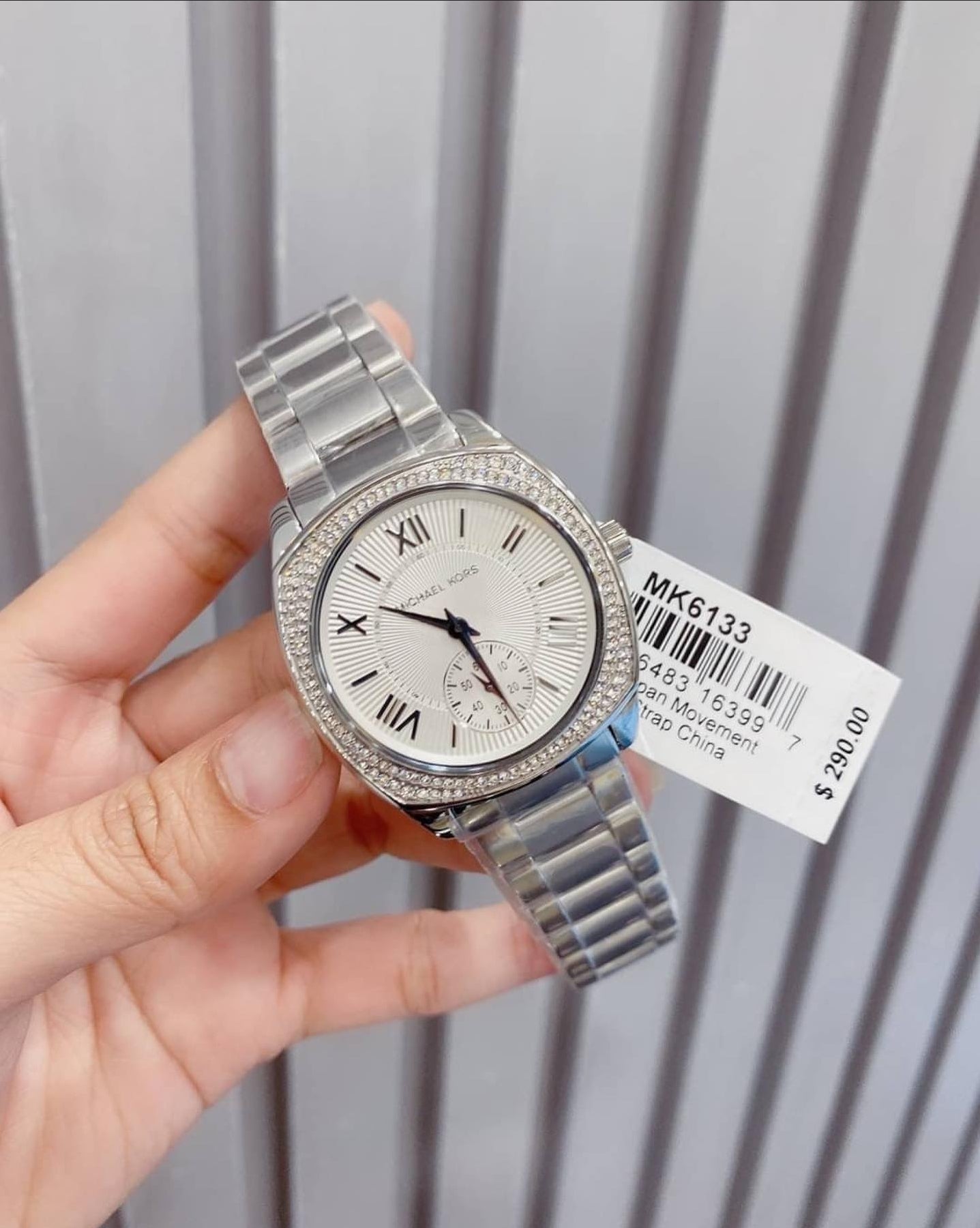  Shop Authentic Michael Kors Bryn Quartz Silver Dial Silver Steel Strap Watch For Women - MK6133 - Luxxuri