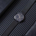  Shop Authentic Calvin Klein Minimal Black Dial Black Mesh Bracelet Watch for Women - K3M224X1 - Luxxuri