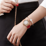  Shop Authentic Maserati Potenza Silver Dial Red Leather Strap Watch For Women - R8851108501 - Luxxuri