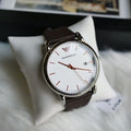  Shop Authentic Emporio Armani Herren White Dial Brown Leather Strap Watch For Men - AR11103 - Luxxuri