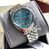  Shop Authentic Michael Kors Lexington Chronograph Blue Dial Silver Steel Strap Watch For Women - MK5887 - Luxxuri
