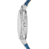  Shop Authentic Michael Kors Cinthia Mother of Pearl Dial Blue Leather Strap Watch for Women - MK2661 - Luxxuri