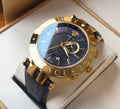  Shop Authentic Versace Race GMT Blue Dial Blue Leather Strap Watch For Men - 29G70D282 - Luxxuri