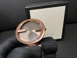  Shop Authentic Gucci Interlocking XL Brown Dial Brown Steel Strap Watch For Men - YA133211 - Luxxuri