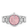  Shop Authentic Burberry The City Pink Dial Silver Steel Strap Watch for Women - BU9124 - Luxxuri