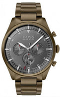  Shop Authentic Hugo Boss Pioneer Quartz Gray Dial Brown Steel Strap Watch for Men - 1513715 - Luxxuri