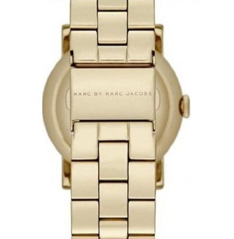 Marc Jacobs Amy Green Dial Gold Steel Strap Watch for Women - MBM8619