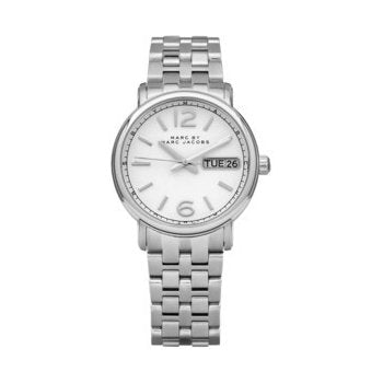  Shop Authentic Marc Jacobs Fergus White Dial Silver Steel Strap Watch for Women - MBM8646 - Luxxuri