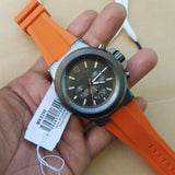  Shop Authentic Michael Kors Dylan Chronograph Grey Dial Orange Rubber Strap Watch for Men - MK8296 - Luxxuri