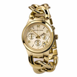  Shop Authentic Michael Kors Runway Twist Gold Dial Gold Stainless Steel Strap Watch for Women - MK3131 - Luxxuri