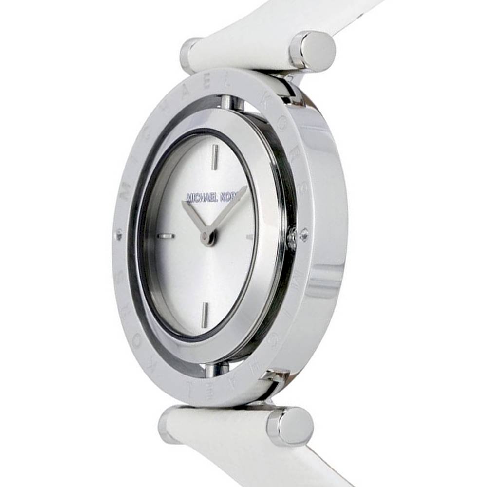 Shop Authentic Michael Kors Averi Silver Dial White Leather Strap Watch for Women - MK2524 - Luxxuri
