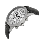  Shop Authentic Emporio Armani Classic Chronograph Silver Dial Black Leather Strap Watch For Men - AR2432 - Luxxuri