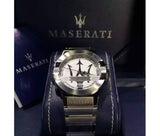  Shop Authentic Maserati Potenza Silver Dial Silver Steel Strap Watch For Men - R8853108002 - Luxxuri