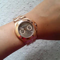  Shop Authentic Marc Jacobs Blade Chronograph Brown Dial Rose Gold Steel Strap Watch for Women - MBM3308 - Luxxuri
