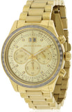  Shop Authentic Michael Kors Brinkley Diamonds Gold Dial Gold Steel Strap Watch for Women - MK6187 - Luxxuri