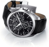  Shop Authentic Tissot T Classic Couturier Chronograph Black Dial Black Leather Strap Watch For Men - T035.617.16.051.00 - Luxxuri