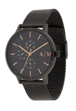 Shop Authentic Armani Exchange Cayde Chronograph Black Dial Black Mesh Strap Watch For Men - AX2716 - Luxxuri