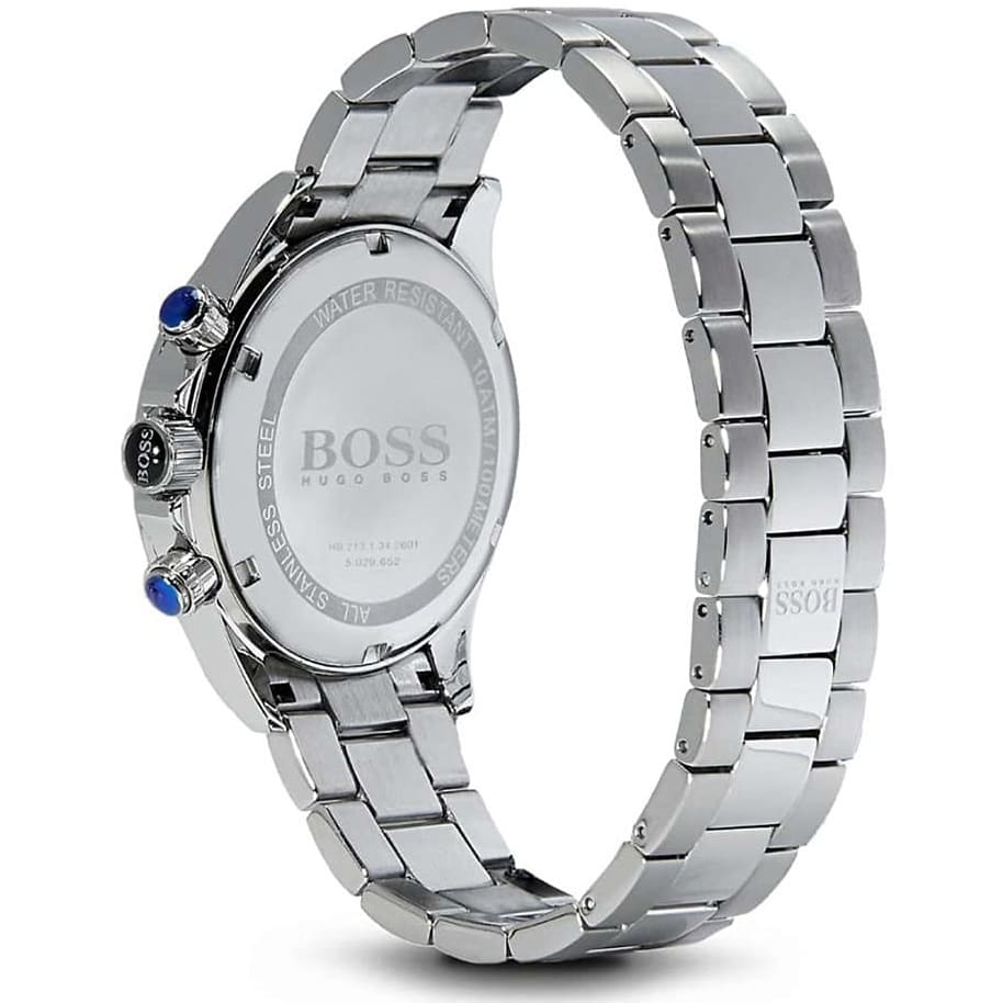  Shop Authentic Hugo Boss Ikon Chronograph White Dial Silver Steel Strap Watch for Men - 1512962 - Luxxuri
