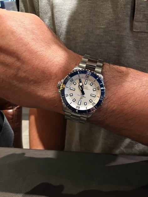  Shop Authentic Breitling Superocean Automatic 42 White Dial Green Silver Steel Strap Watch for Men - A17375E71G1A1 - Luxxuri