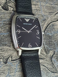  Shop Authentic Emporio Armani Epsilon Quartz Black Dial Black Leather Strap Watch For Men - AR2490 - Luxxuri