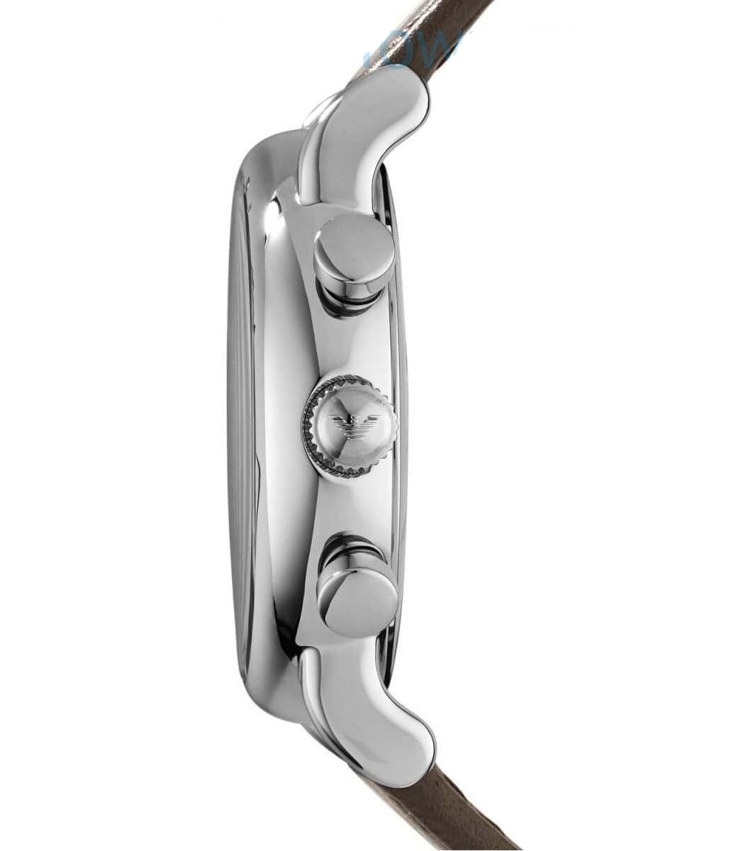  Shop Authentic Emporio Armani Classic Chronograph Brown Dial Brown Leather Strap Watch For Men - AR1734 - Luxxuri