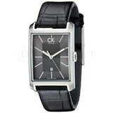  Shop Authentic Calvin Klein Window Black Dial Black Leather Strap Watch for Men - K2M23107 - Luxxuri