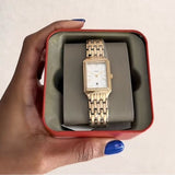  Shop Authentic Fossil Raquel Three Hand Date White Dial Gold Steel Strap Watch For Women - ES5220 - Luxxuri