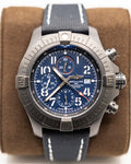  Shop Authentic Breitling Super Avenger Chronograph 48 Night Mission Blue Dial Blue Leather Strap Watch for Men - V13375101C1X2 - Luxxuri